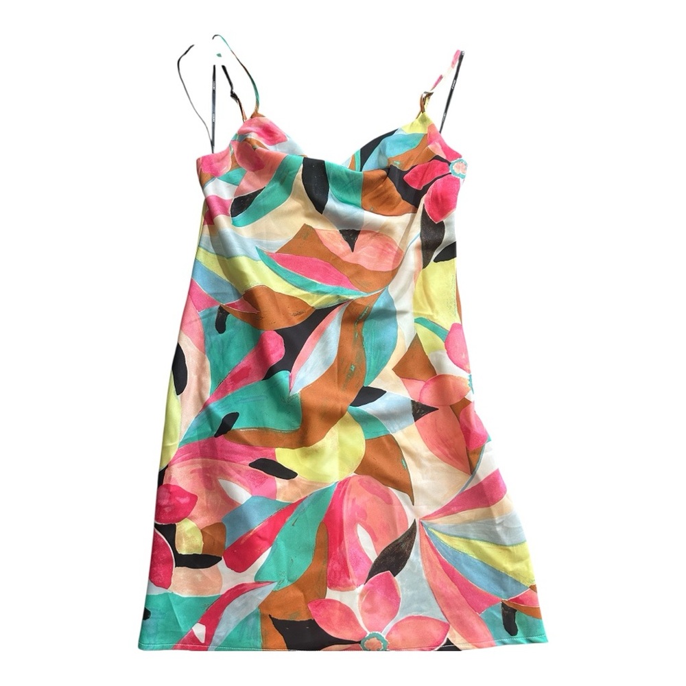 Y2K Colorful Floral Slip Dress